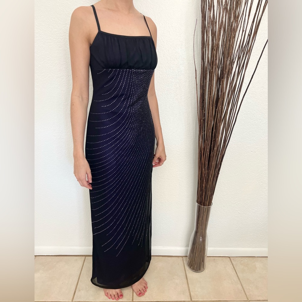 Stunning Y2K vintage mesh milkmaid prom dress size S